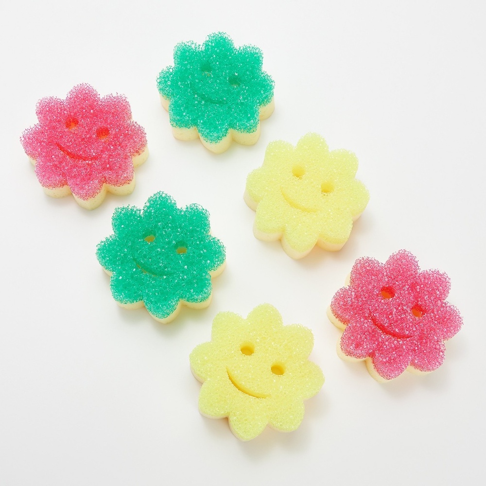 Scrub Mommy Limited Edition 1 Boxed Set of 3 Power Flower Sponges by Scrub Daddy